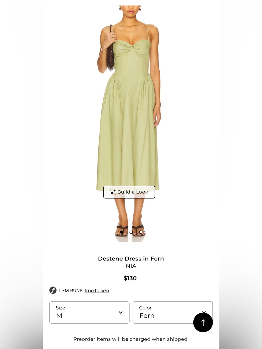NIA Destene Dress in Fern